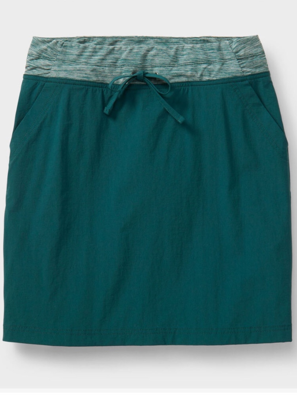Duluth Trading Women's Armachillo Cooling Woven Skort Skirt Shorts Size 12 Green
